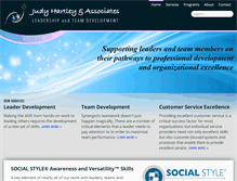 Tablet Screenshot of judyhartleytraining.com